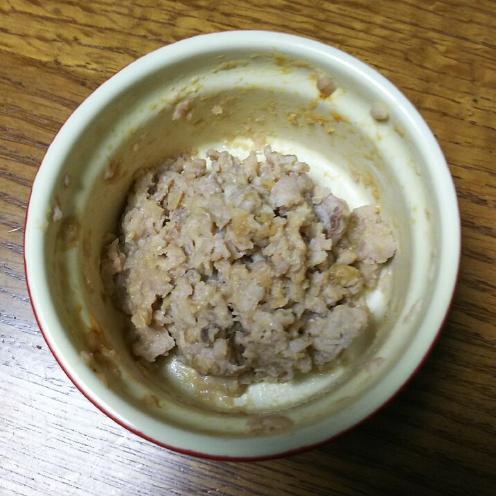 サバの中落ちのごま味噌